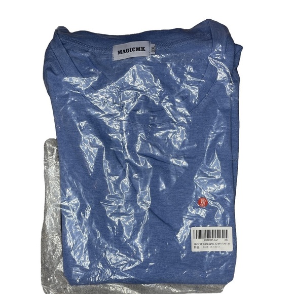 Magicmk 2-pack Tank Top Black & Blue Cotton Blend Women XXL NEW - Picture 9 of 9